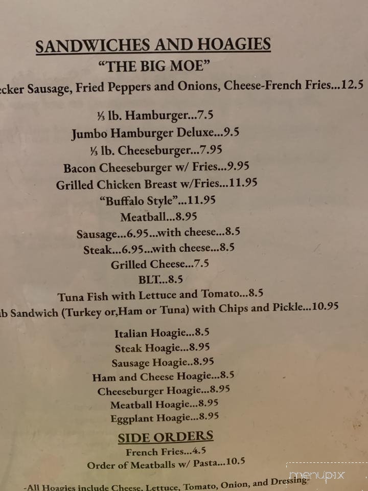 Ragnacci's Family Restaurant - Dunmore, PA menu_pic
