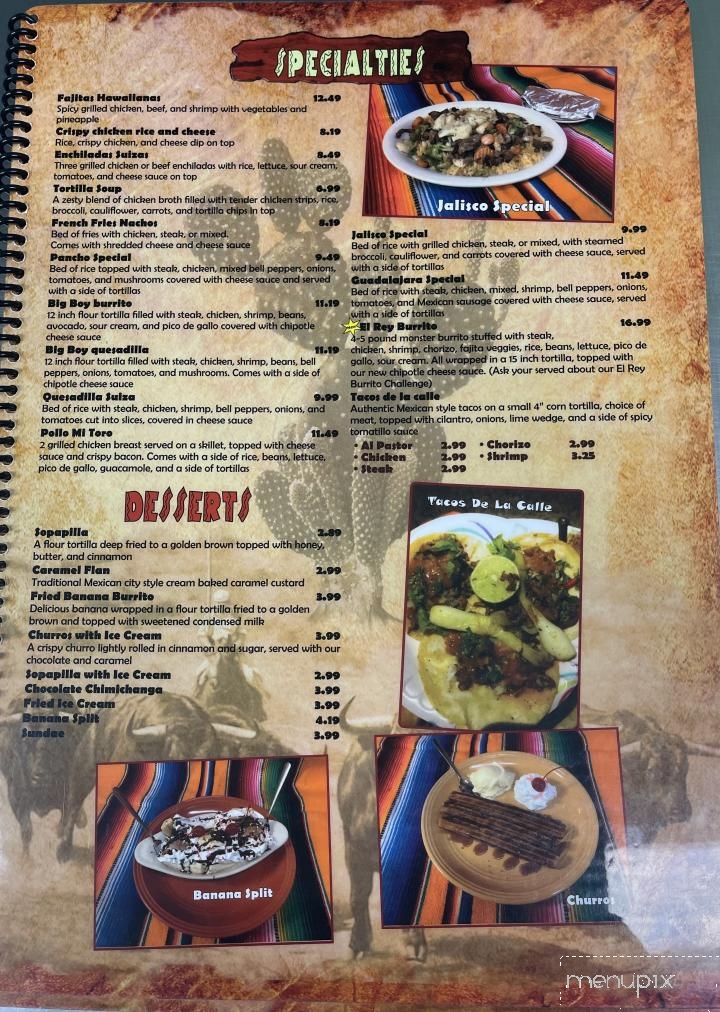 Mi Toro Mexican - Caledonia, MS menu_pic