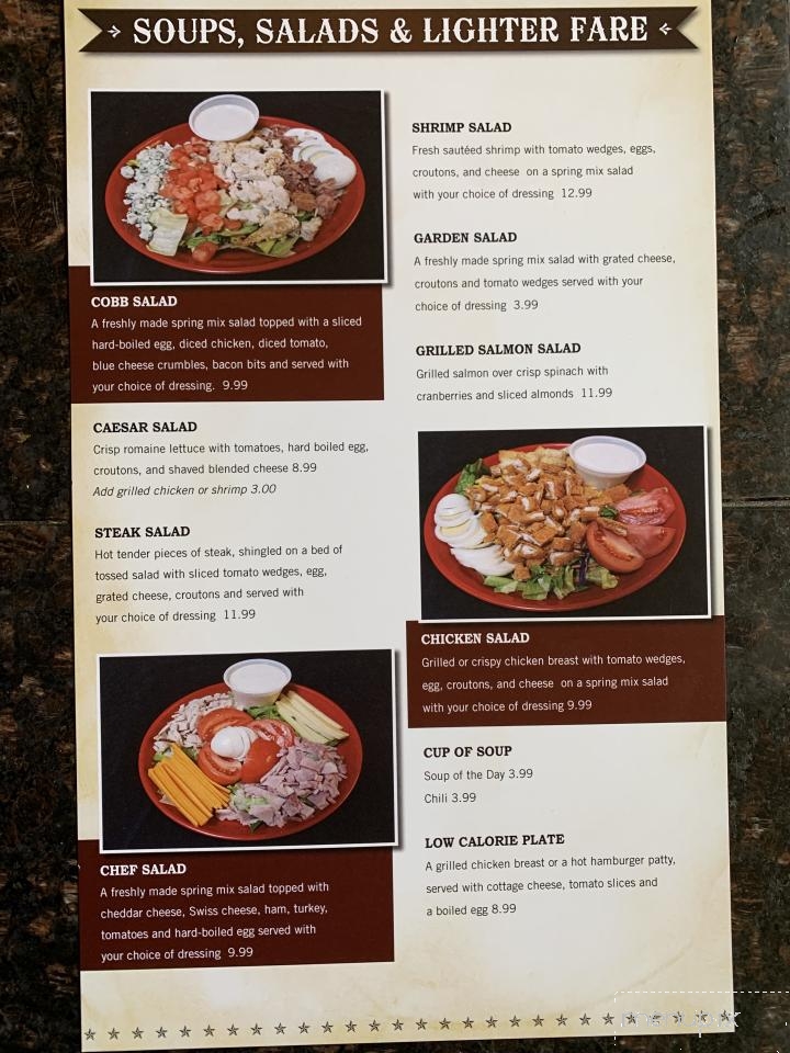 Marty's Family Restaurant & Bombers Sports Bar - Rock Springs, WY menu_pic