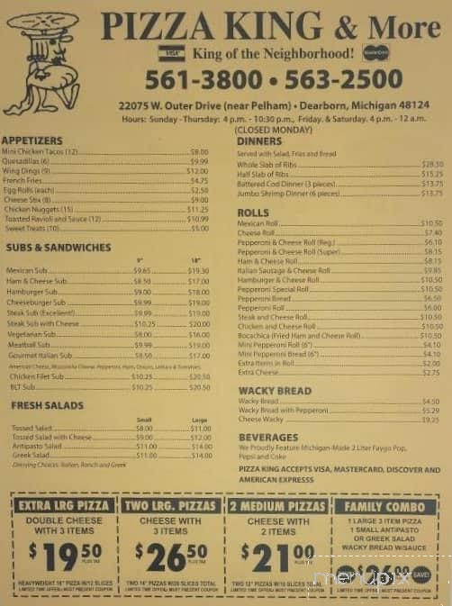 Pizza King - Dearborn, MI menu_pic