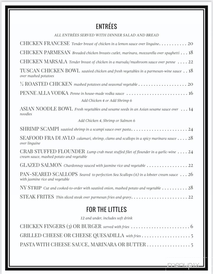 Oscar’s - Wingdale, NY menu_pic