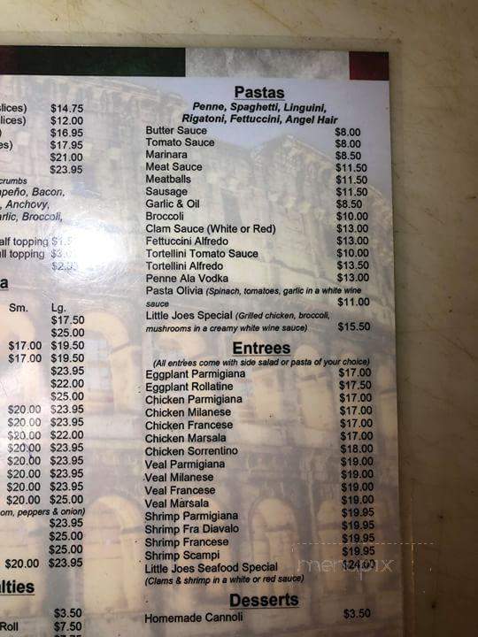 Little Joe's III - East Setauket, NY menu_pic