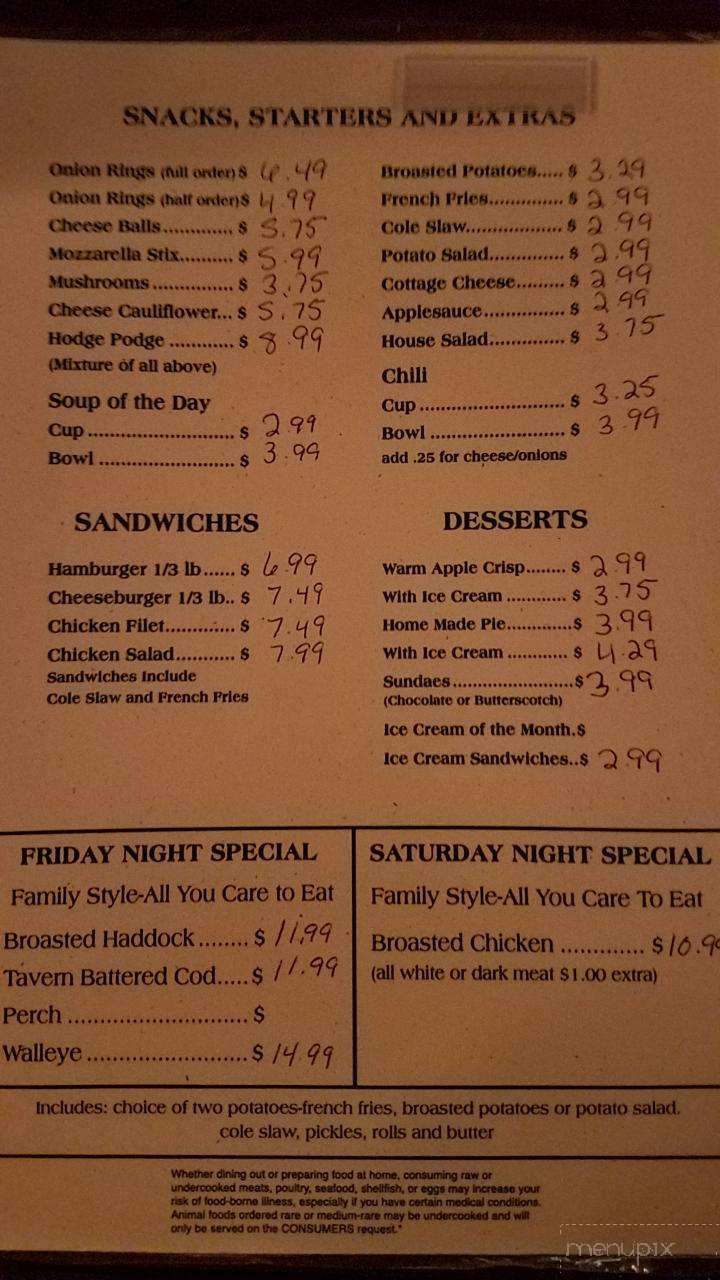 Lake View Inn - Markesan, WI menu_pic