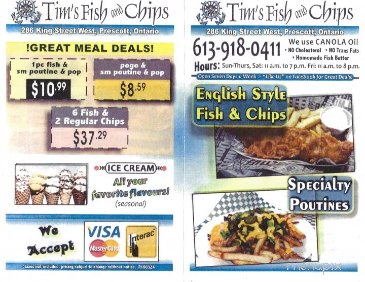 Tim's Fish & Chips - Prescott, ON