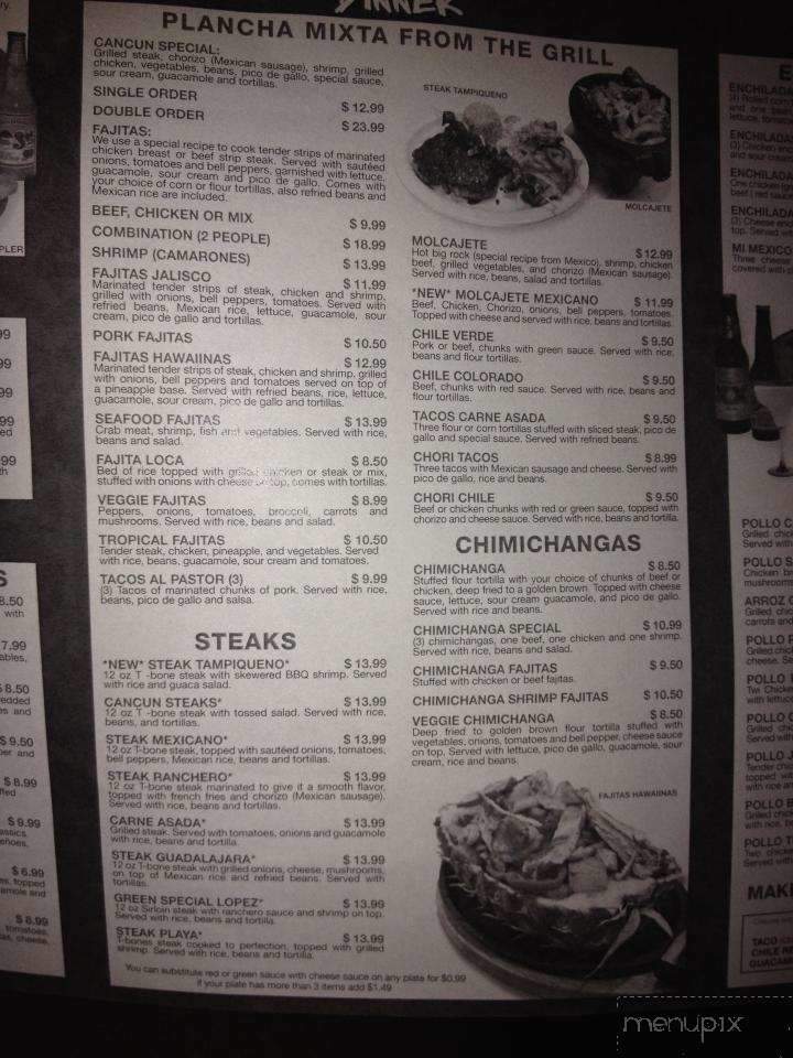 Cancun Mexican Grill - Hays, KS menu_pic