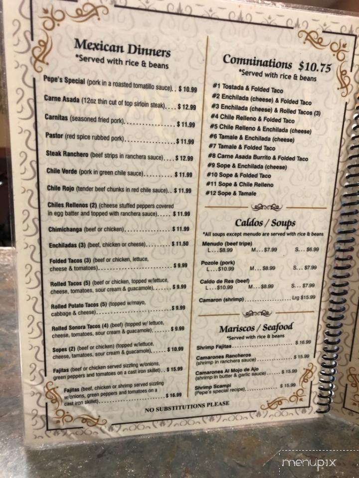 Los Manjares Restaurant - Yuma, AZ menu_pic