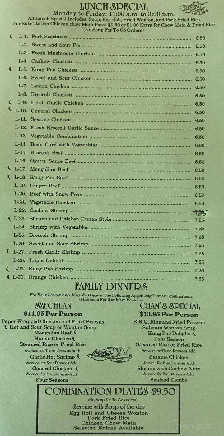 Chan's Restaurant - Sacramento, CA