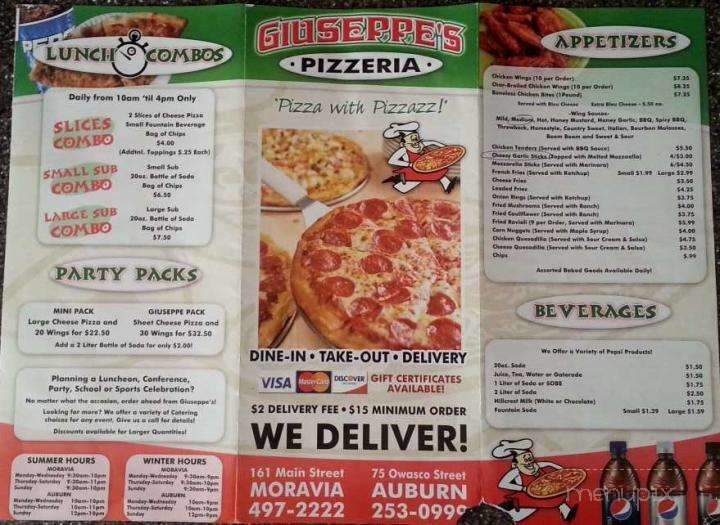 Giuseppe's Pizza - Auburn, NY menu_pic