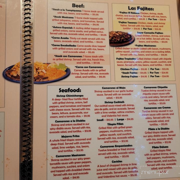 El Rebozo Mexican Restaurant - Arden, NC menu_pic