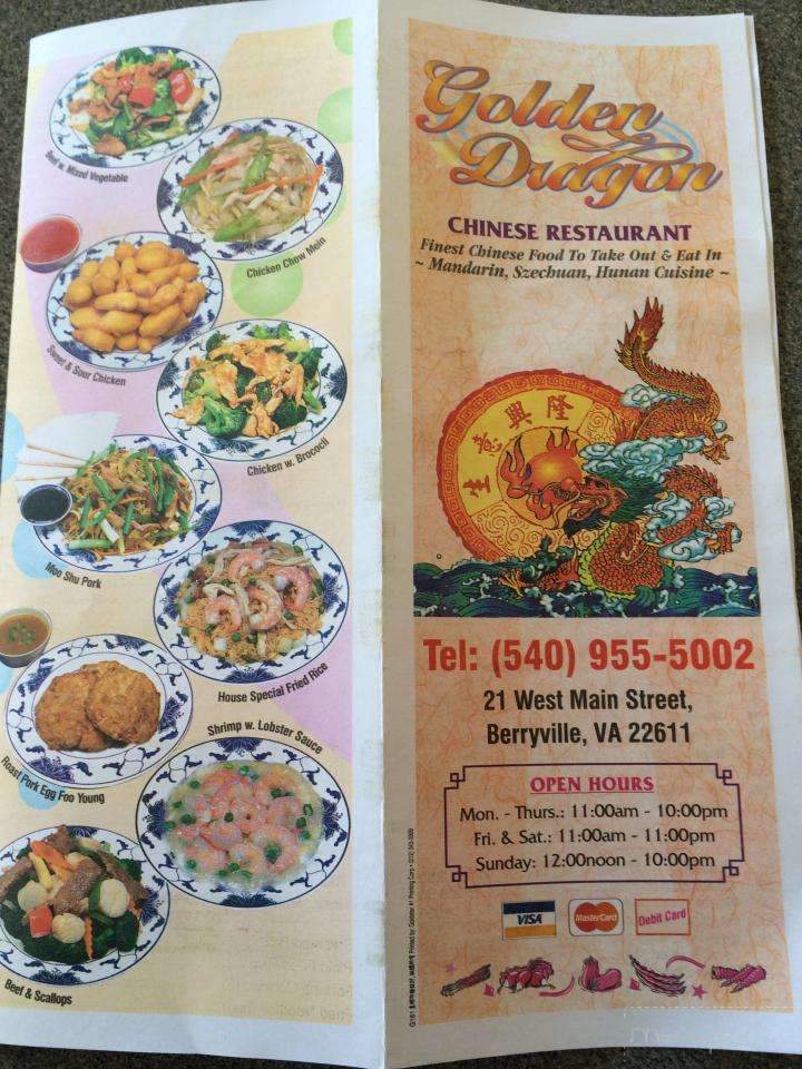 Golden Dragon Chinese Restaurant - Berryville, VA