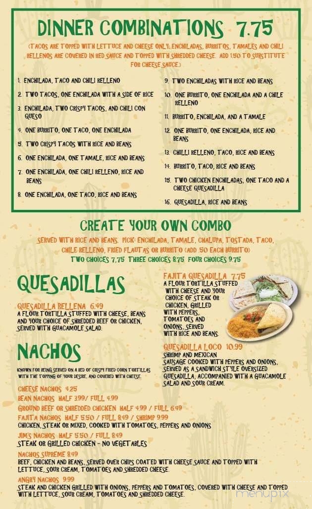 Pepe's Mexican Grill - Jamestown, KY menu_pic