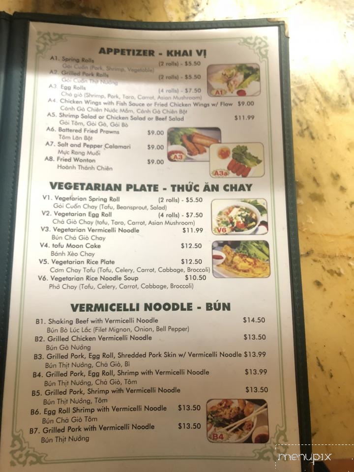 Pho To Thi #1 - San Jose, CA menu_pic
