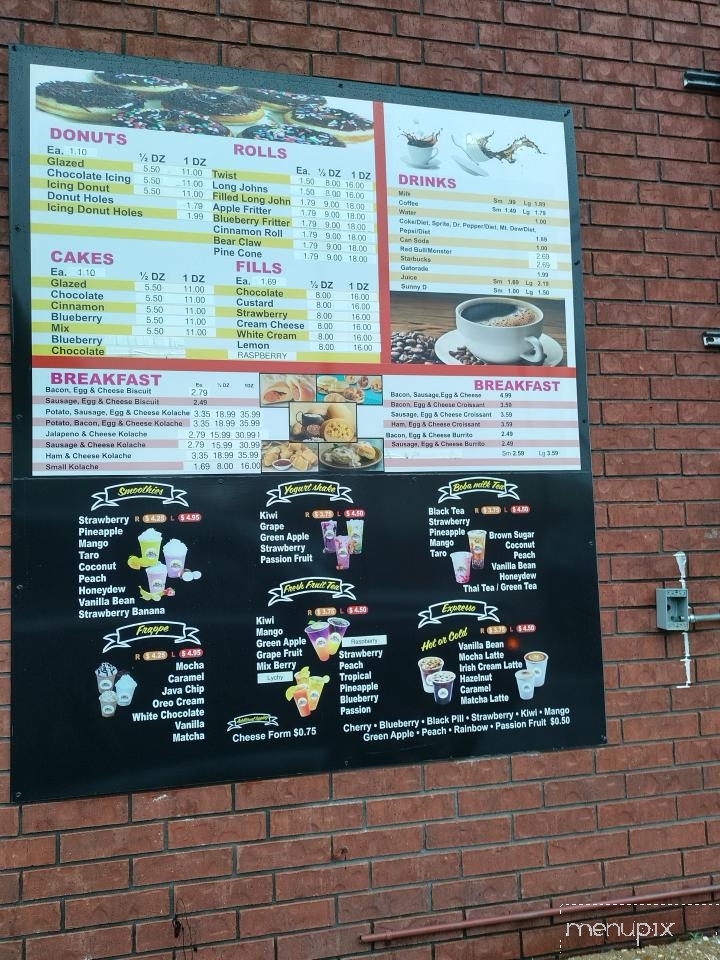 S&L Donuts - Springfield, MO menu_pic