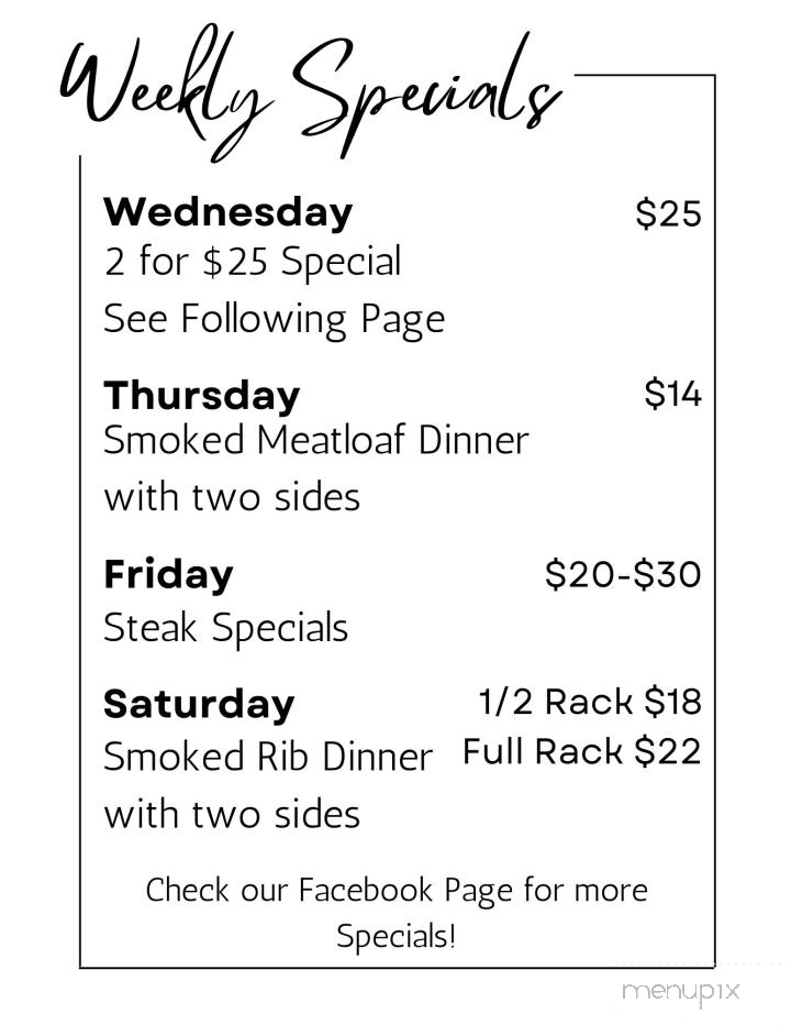Sheridan Diner - Sheridan, MI menu_pic