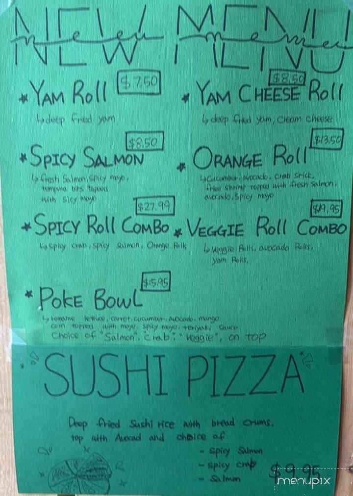Songs Chopsticks - Sackville, NB menu_pic