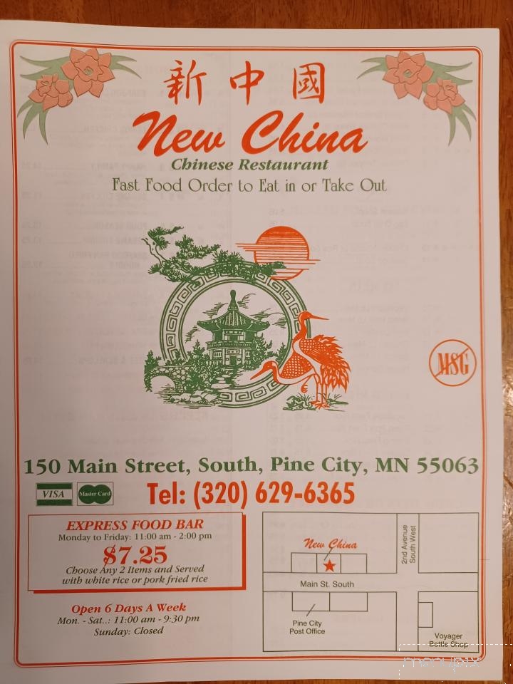New China - Pine City, MN