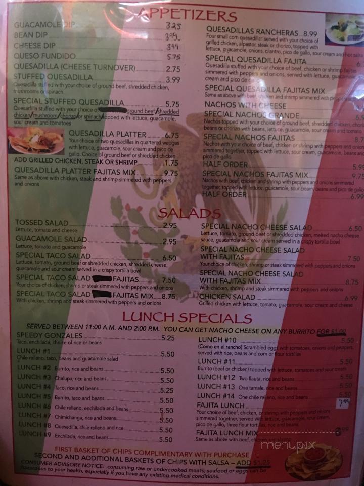 Rancho Grande - Madison, FL menu_pic