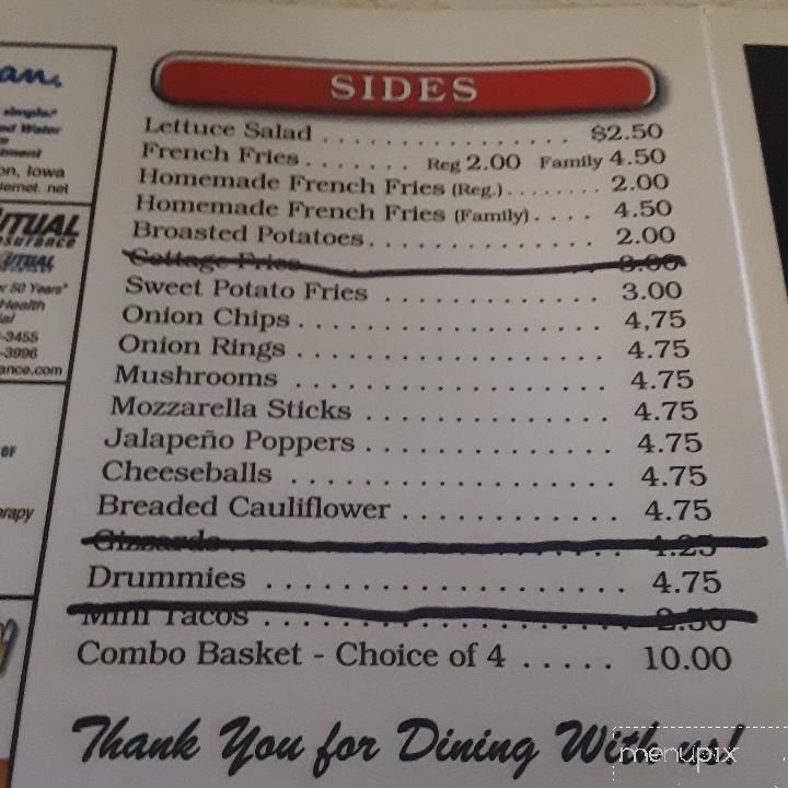 Scootch's Bar - Kingsley, IA menu_pic