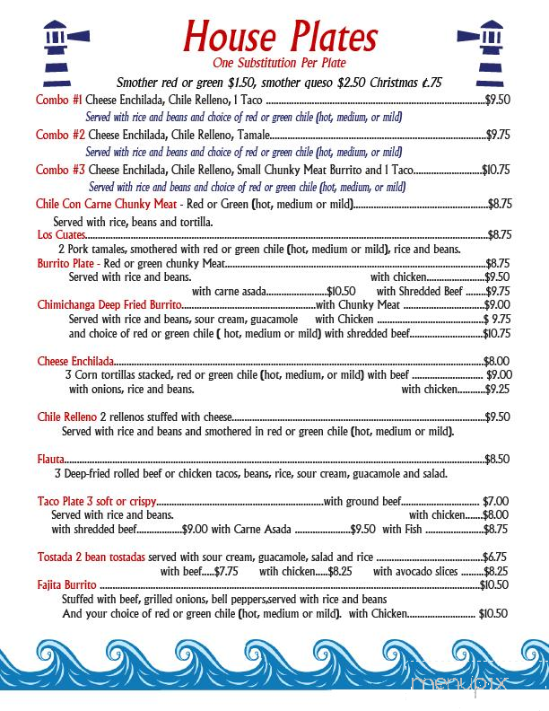 El Faro - Truth or Consequences, NM menu_pic