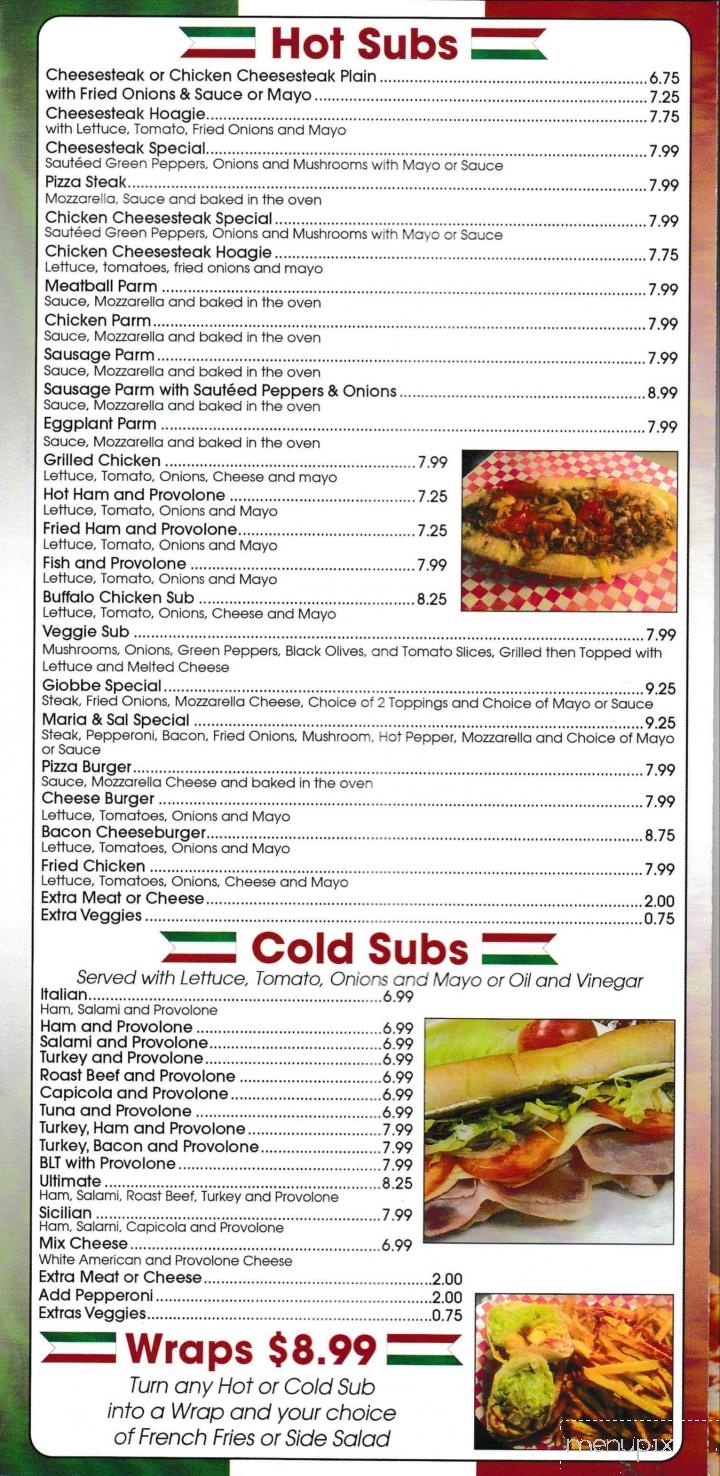 Maria & Sal's - Fayetteville, PA menu_pic