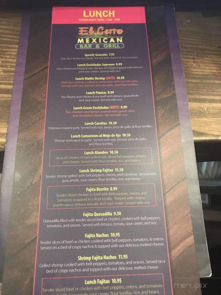 El Cerro Grande Of Georgetown - Georgetown, SC menu_pic