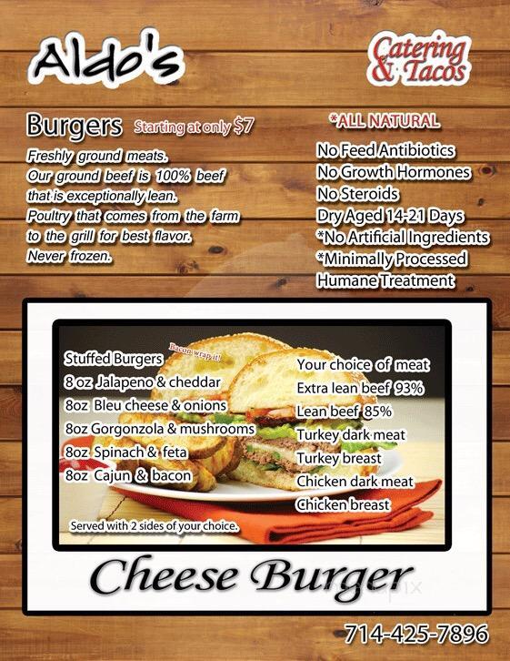 Aldo's Catering and Tacos - Santa Ana, CA menu_pic