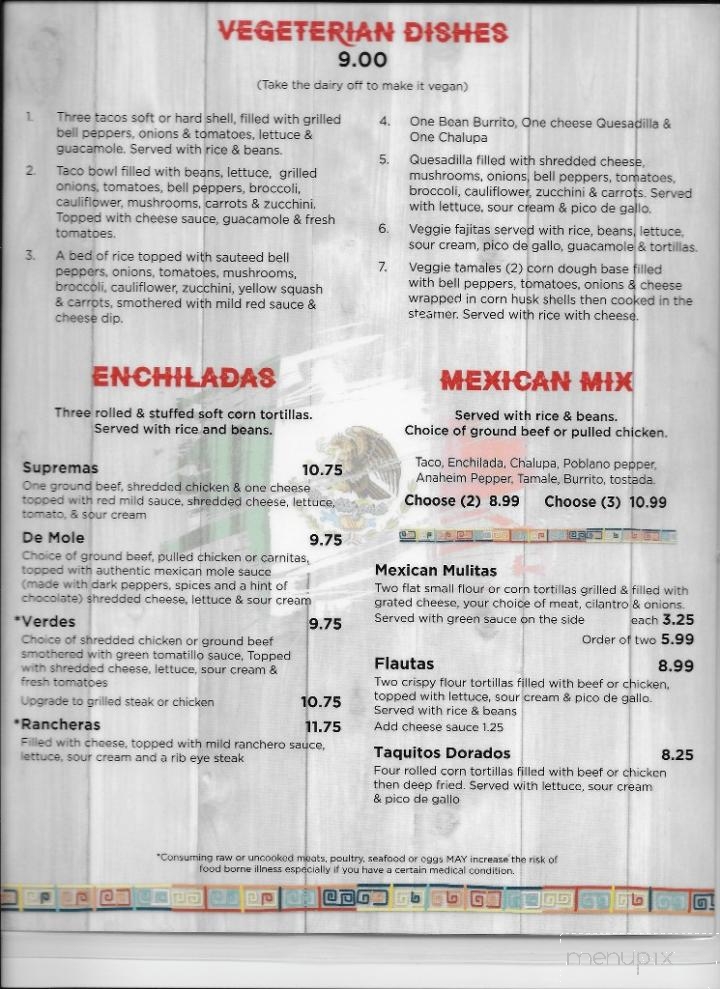 La Esperanza Mexican Restaurant and Tienda - Tazewell, TN menu_pic