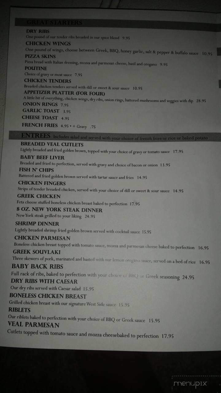 WestSide Pizza - Regina, SK menu_pic