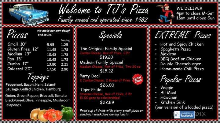 T J's Pizza - Biddeford, ME menu_pic