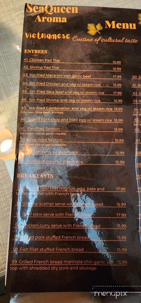 Sea Queen Aroma Bar Grill and Banquet Hall - Upland, CA menu_pic