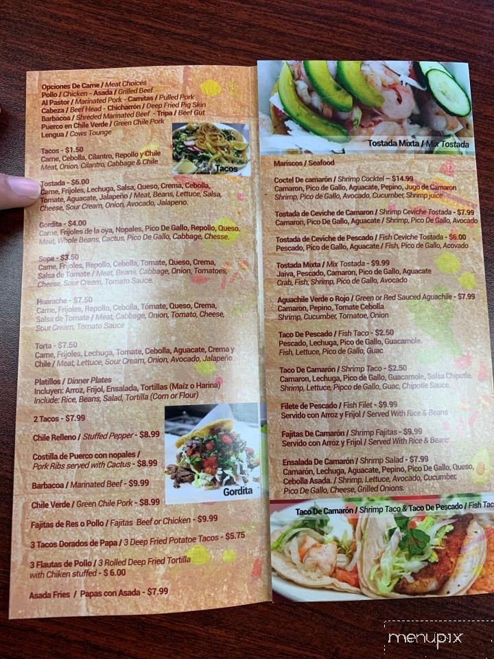 Primos Tacos - Lindsay, CA menu_pic