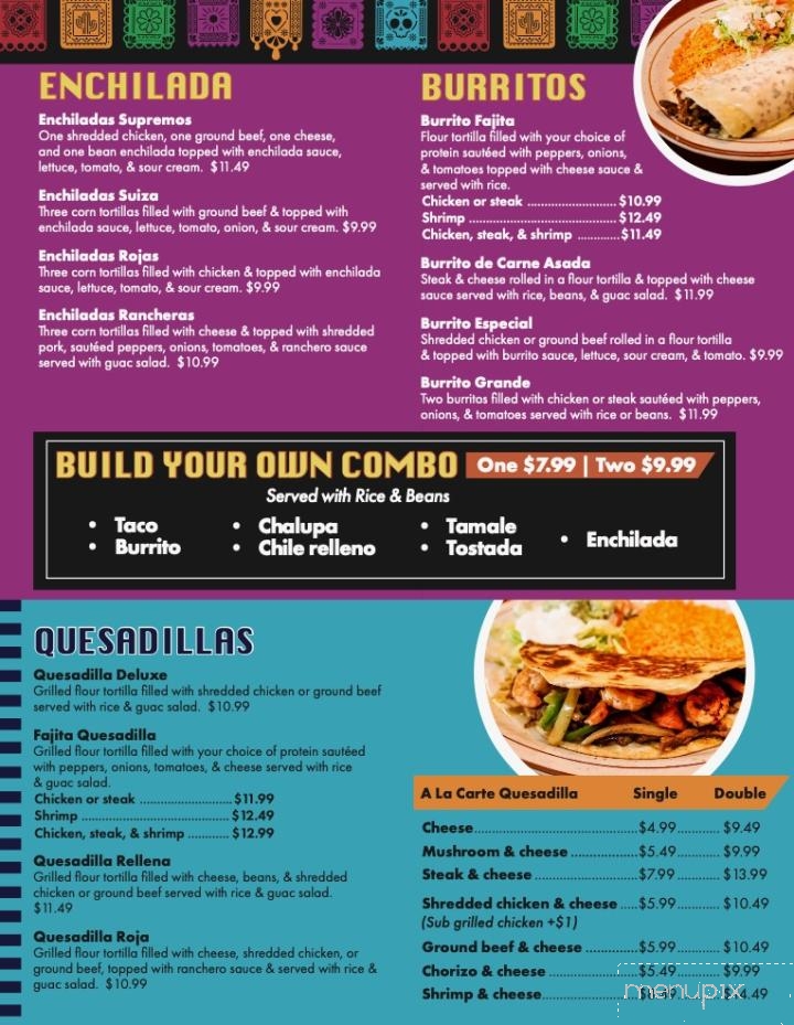 El Palenque Mexican Restaurant - Lowell, OH menu_pic