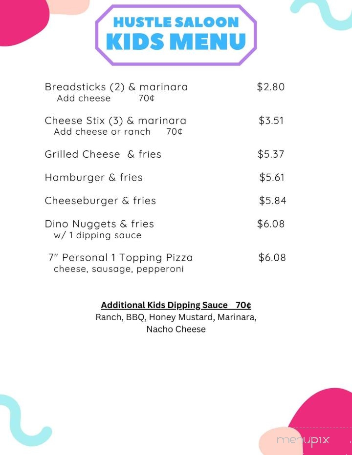 Hillsboro Hustle Saloon - Hillsboro, IN menu_pic