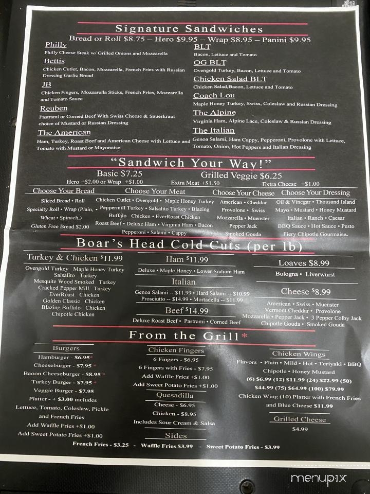 Lake Ave Delicatessen - Saint James, NY menu_pic
