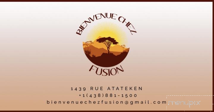 Bienvenue Chez Fusion - Montreal, QC menu_pic