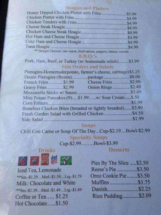 Abe's Hot Dogs - Kingston, PA menu_pic