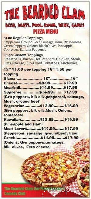 The Bearded Clam - Panama City, FL menu_pic