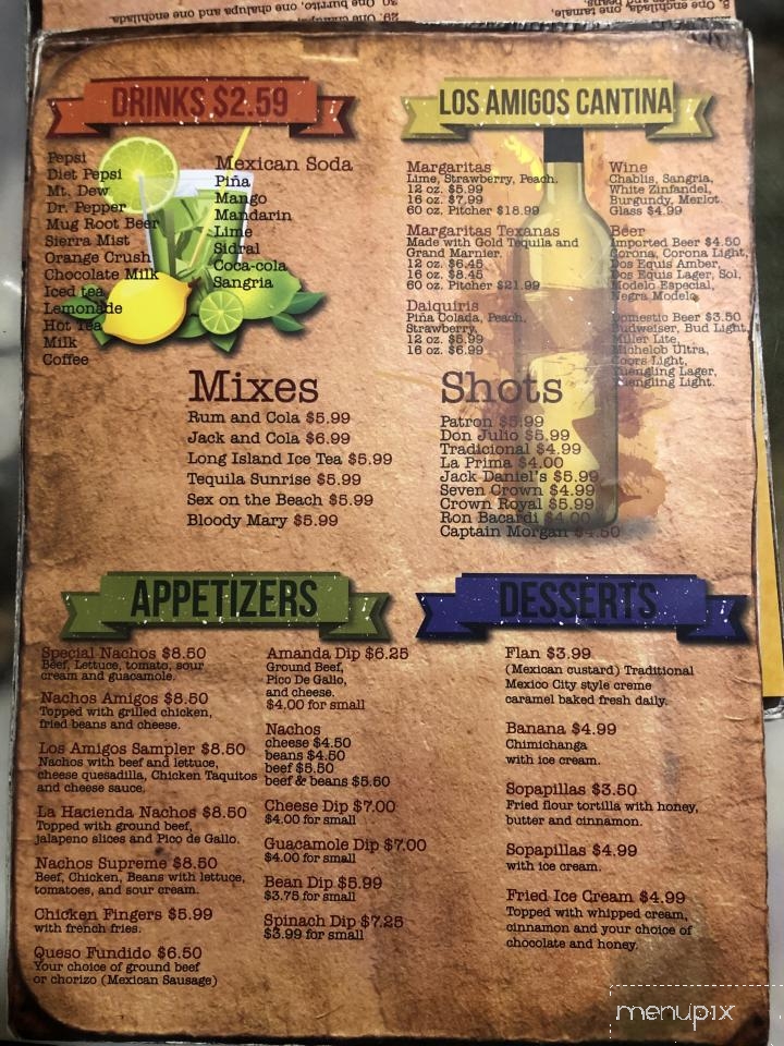 Los Amigos - Lancaster, OH menu_pic