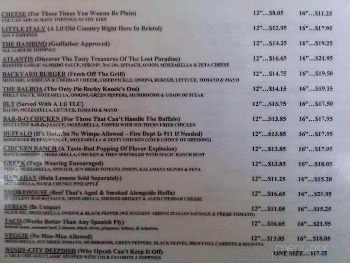 Hambino's - Bristol, TN menu_pic