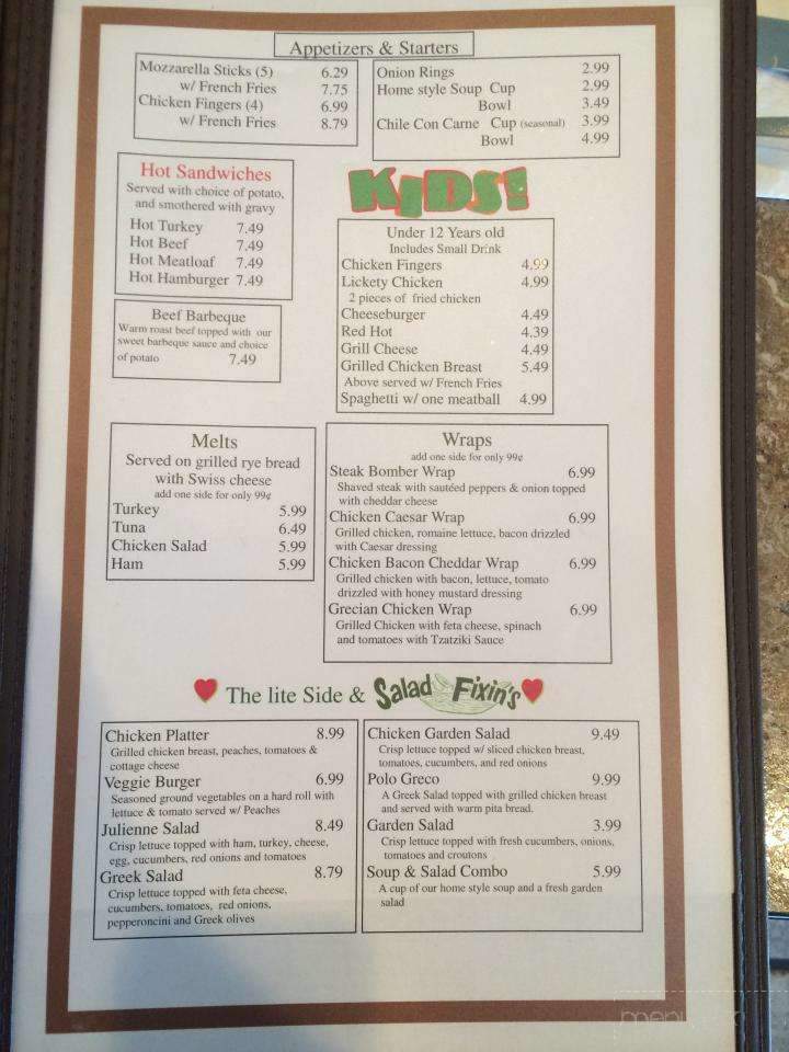Menu of Peppermill Restaurant in Rochester, NY 14615