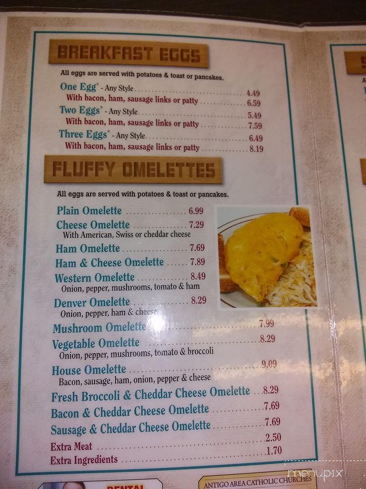 Two Angels Family Restaurant - Antigo, WI menu_pic
