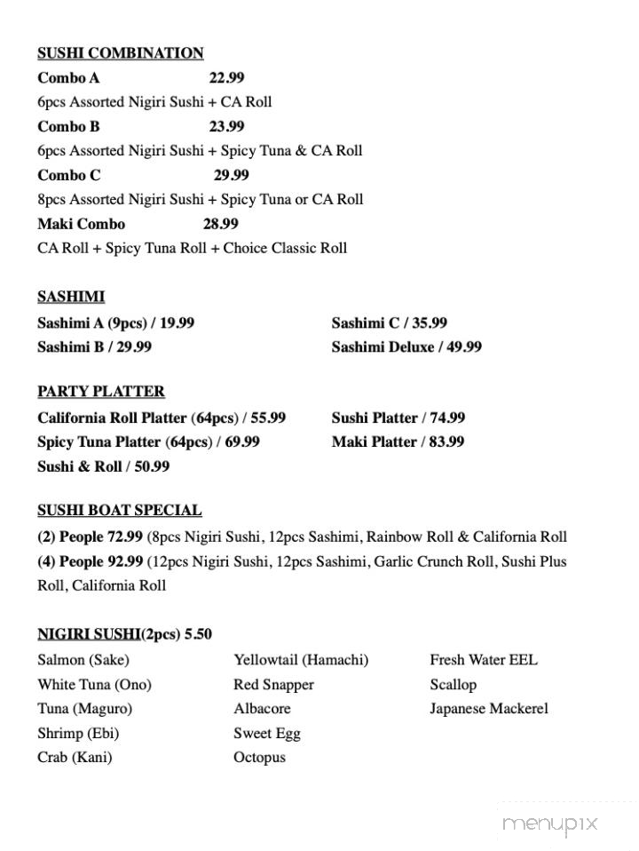 Sushi Plus - Helendale, CA menu_pic