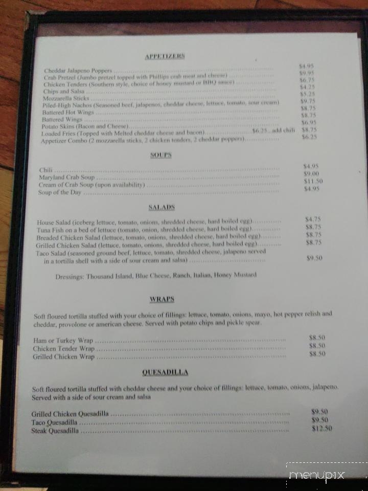 Cactus Flats - Frederick, MD menu_pic