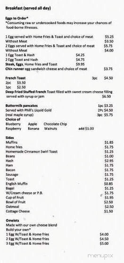 School House Cafe - Warner, NH menu_pic