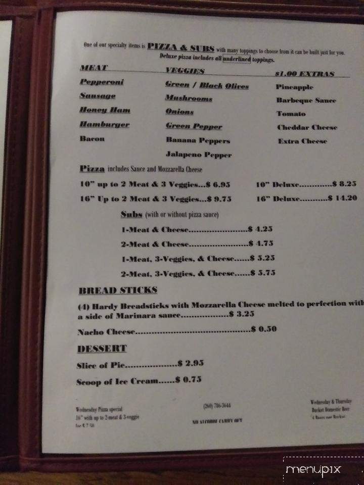 Food Shop - Andrews, IN menu_pic