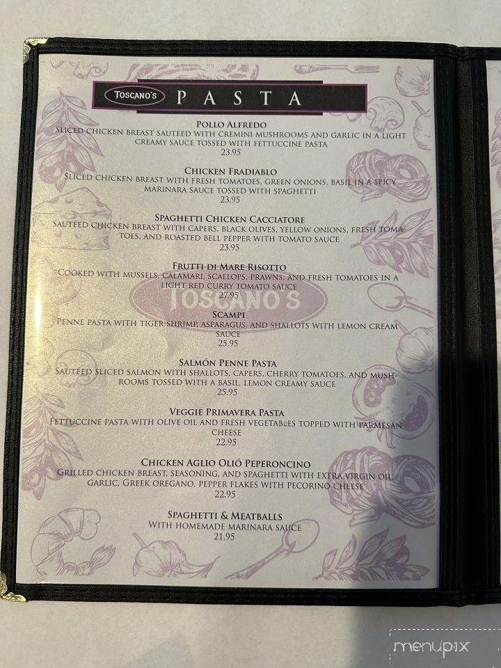 Toscano's Restaurant - Murphys, CA menu_pic