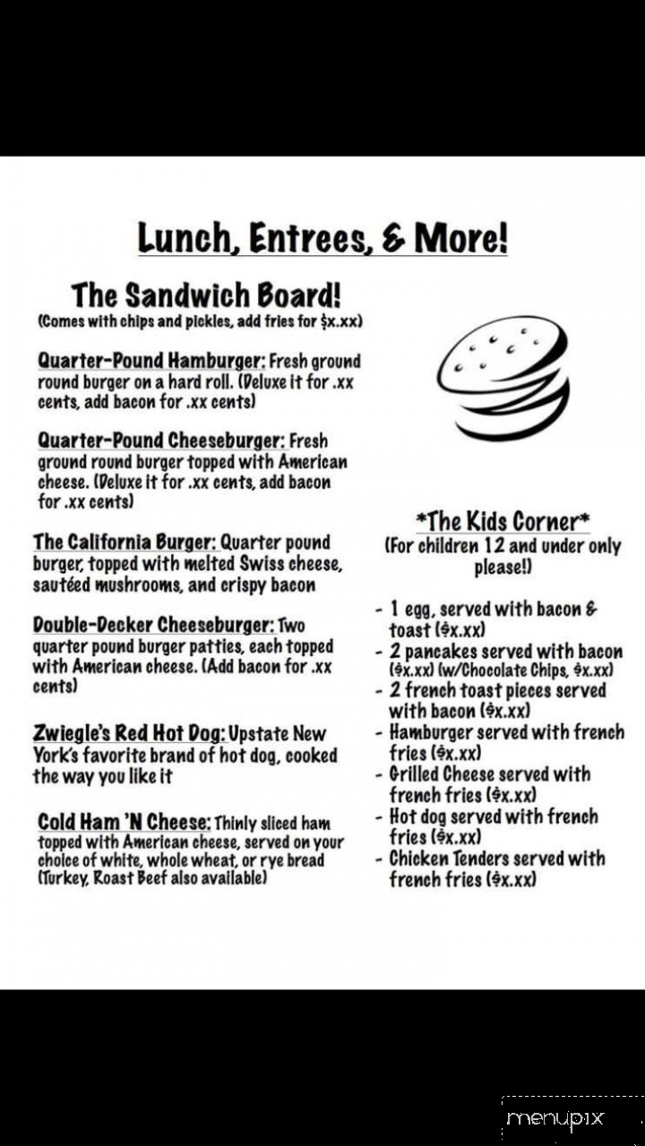 Village Restaurant - Avon, NY menu_pic