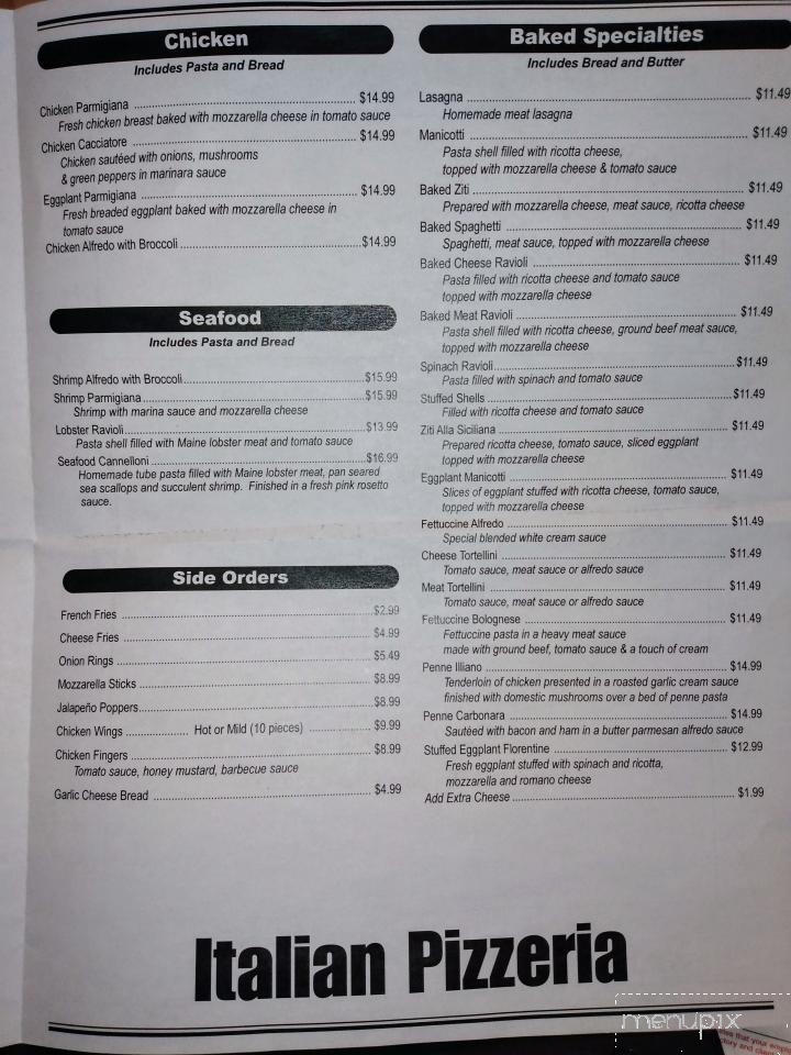 Italian Pizzeria - Nashville, NC menu_pic