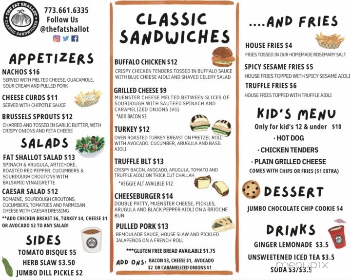 The Fat Shallot - Evanston, IL menu_pic