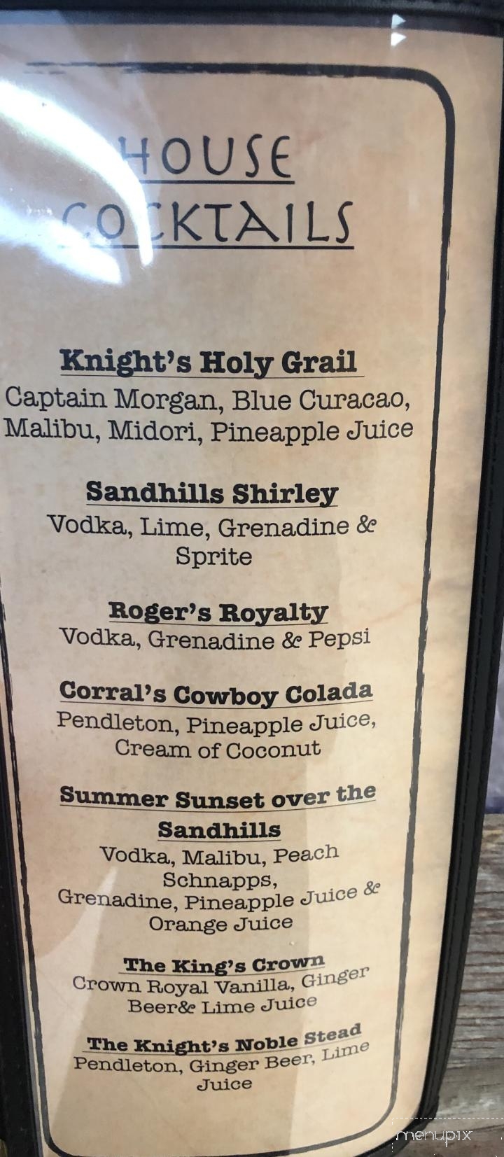 Sand Hills Corral - Thedford, NE menu_pic